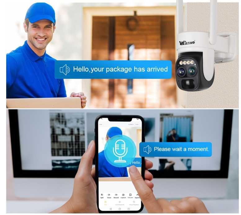 Kamera obrotowa WIFI Panel Słoneczny 6MP Ultra HD