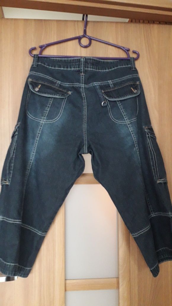 Spodnie ciemny  jeans 7/8