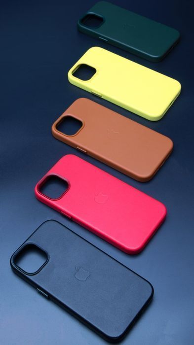 Чехол Leather Case Plus для iPhone 14 Pro Max кожаный качествен