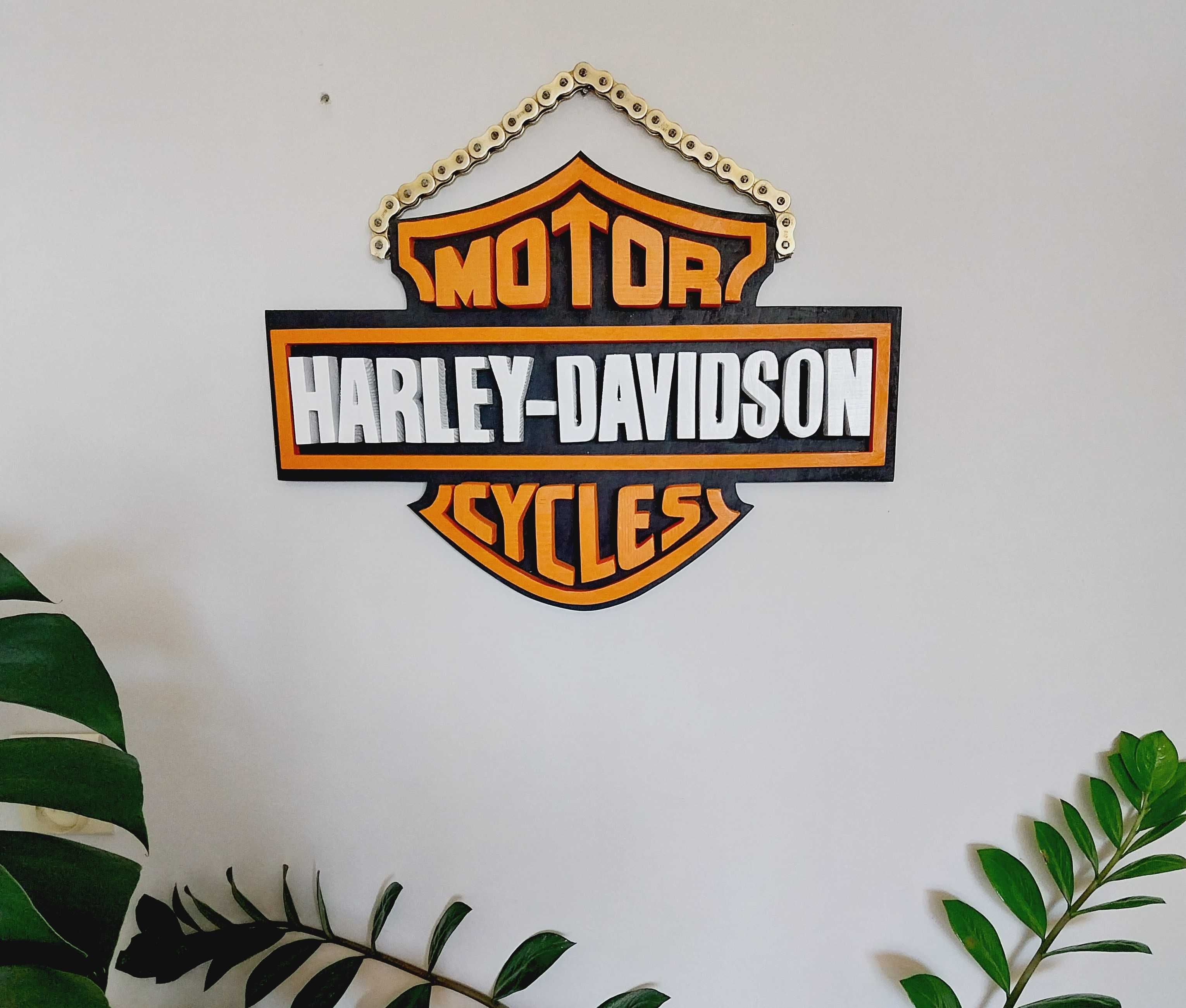 Harley Davidson szyld drewno