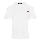 JUST CAVALLI milano męski t-shirt Nowość JACQUARD LABEL WHITE