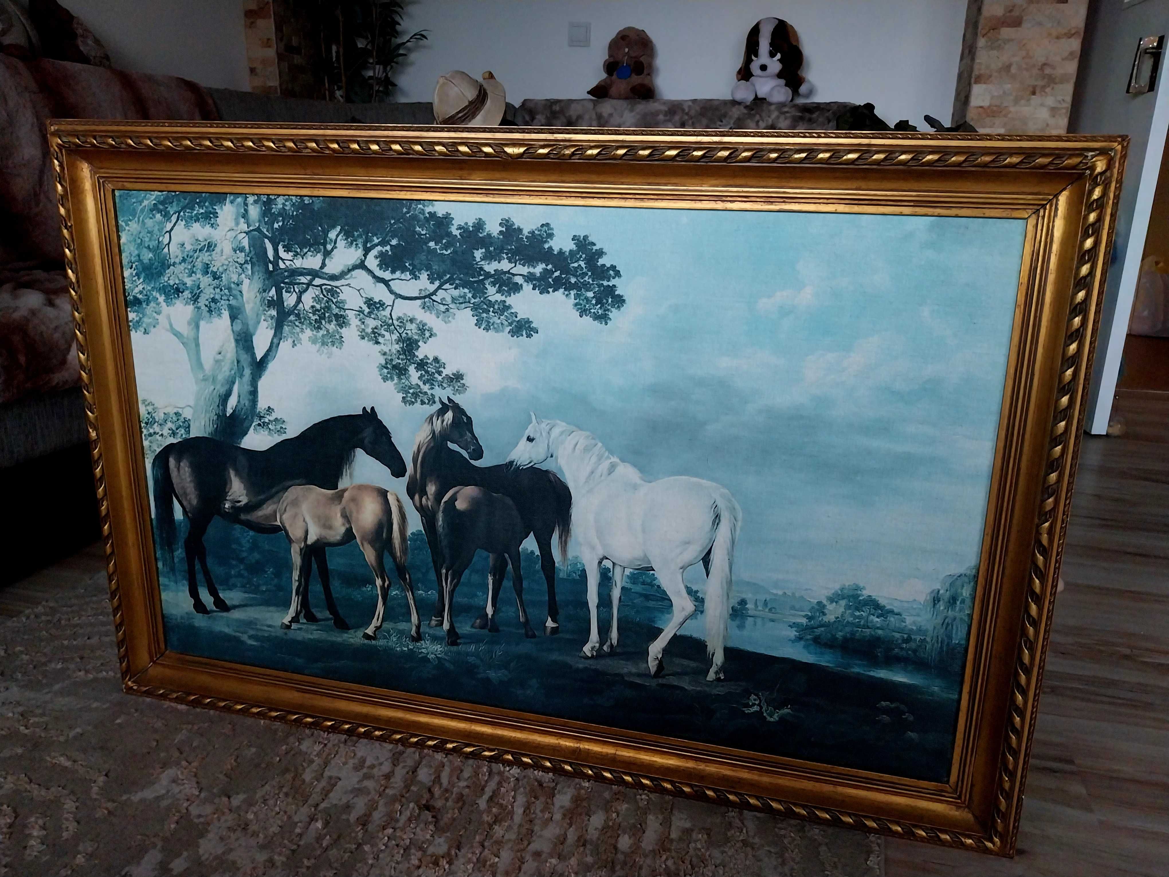 Quadro antigo com cavalos - George Stubbs
