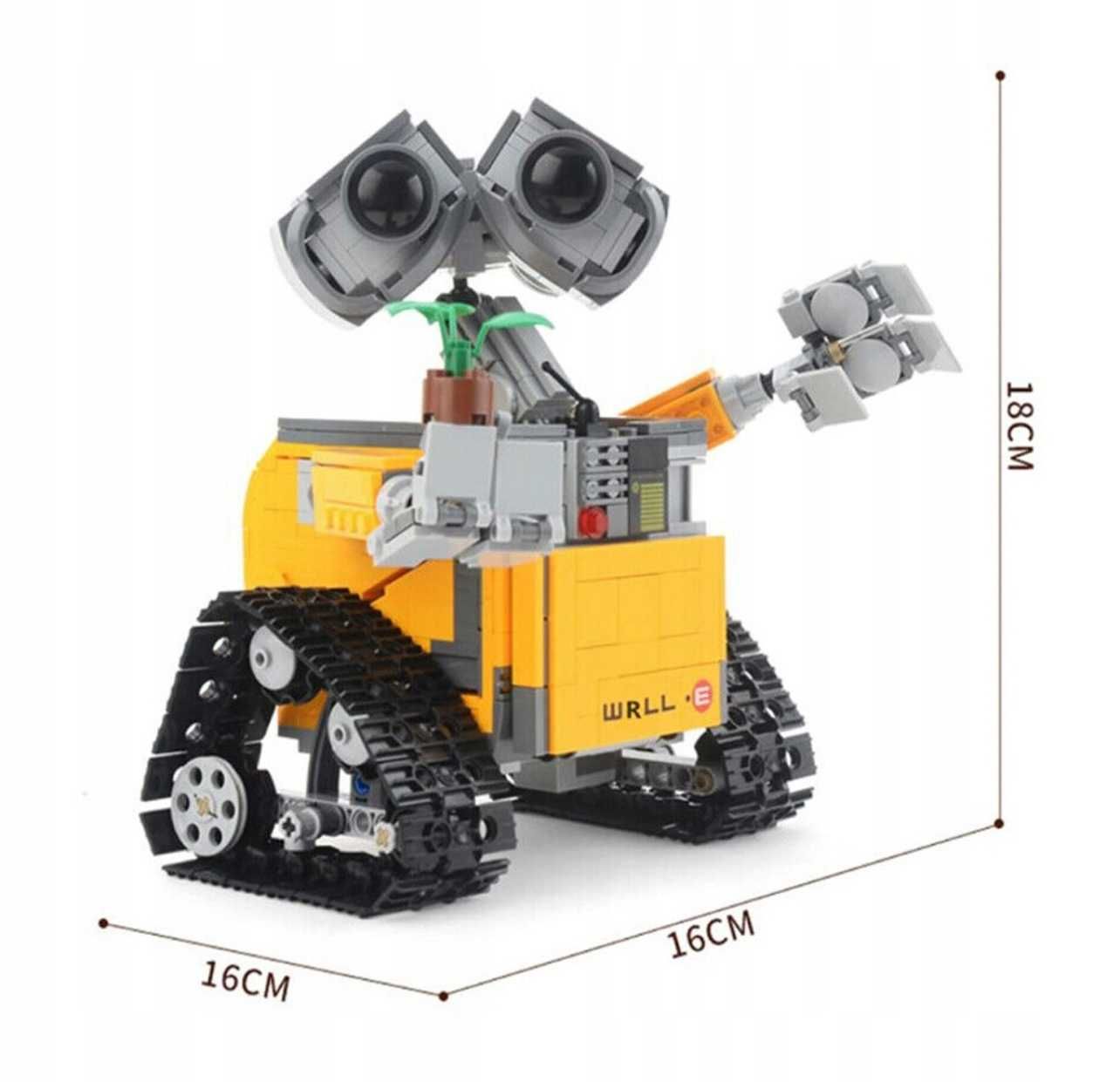 Zestaw klockow figurka robot jak L E G O wall-e 687 elementow