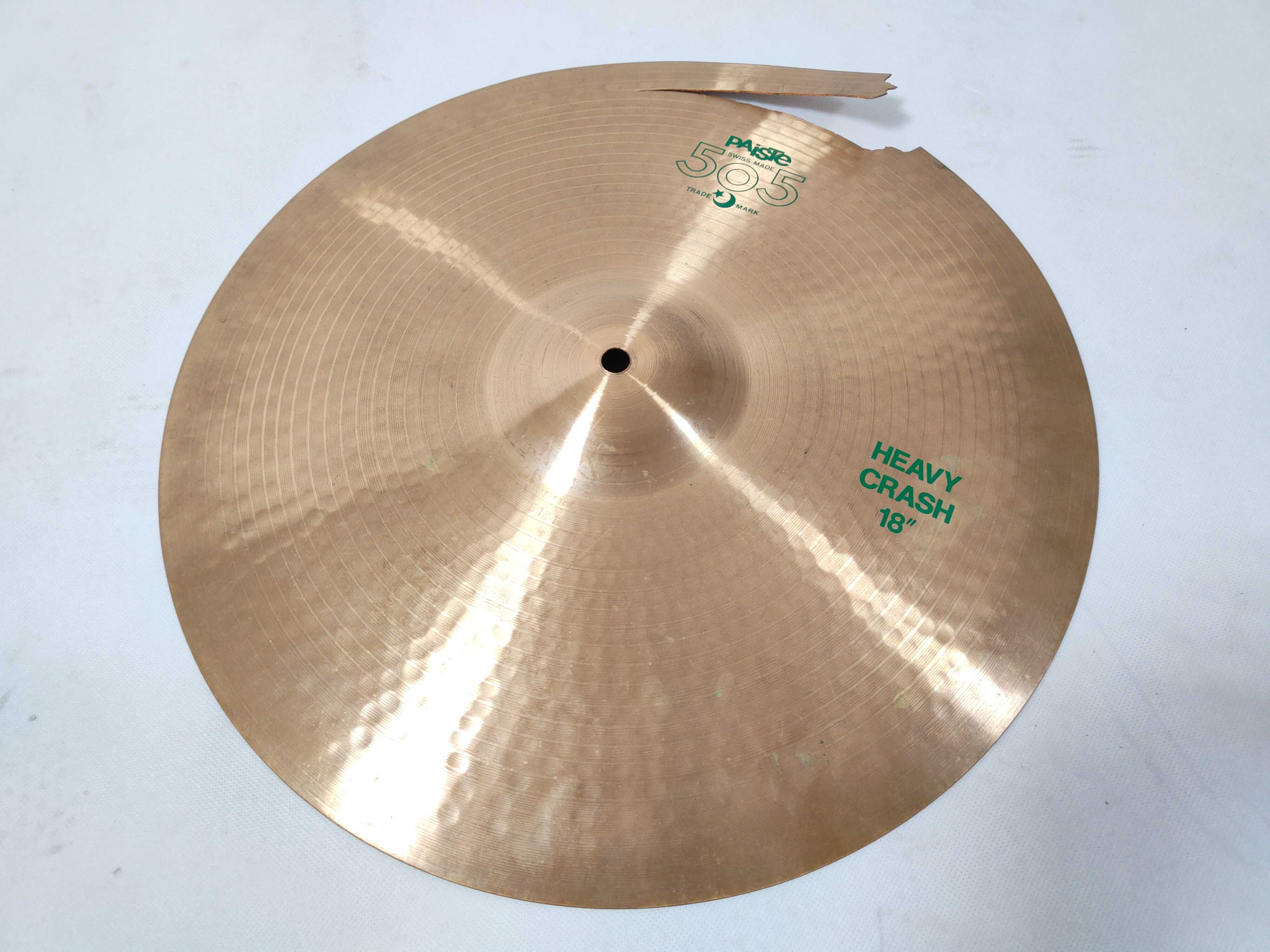 Talerze Crash Paiste 505 - 16",18" vintage uszkodzone