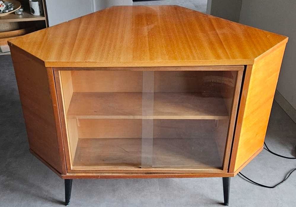 Barek narożny obrotowy,  PRL, retro,