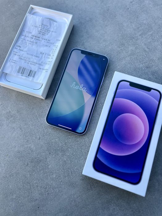 Apple Iphone 12 fiolet fioletowy 91% Purple 64GB PRYWATNIE idealny