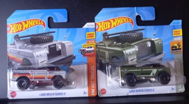 Conjunto 2 - land rover serie ll hot wheels