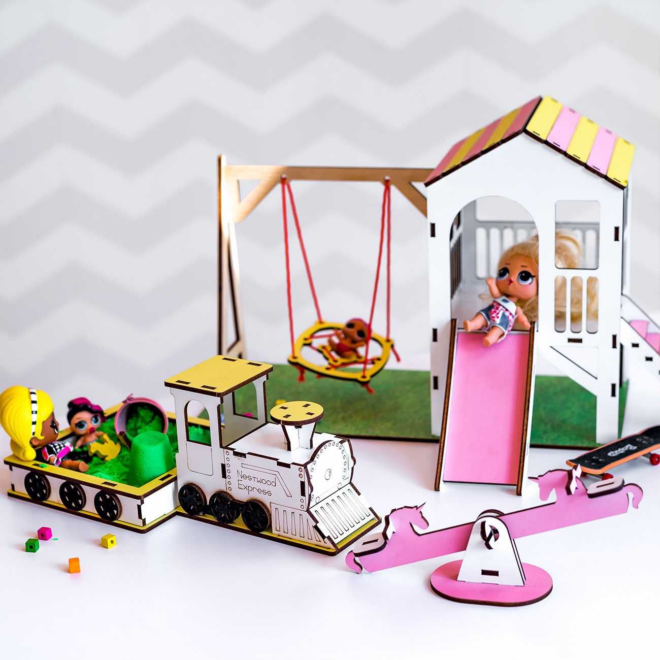 Лялькові меблі будинок Лол мебель для кукол LOL домик Детская площадка