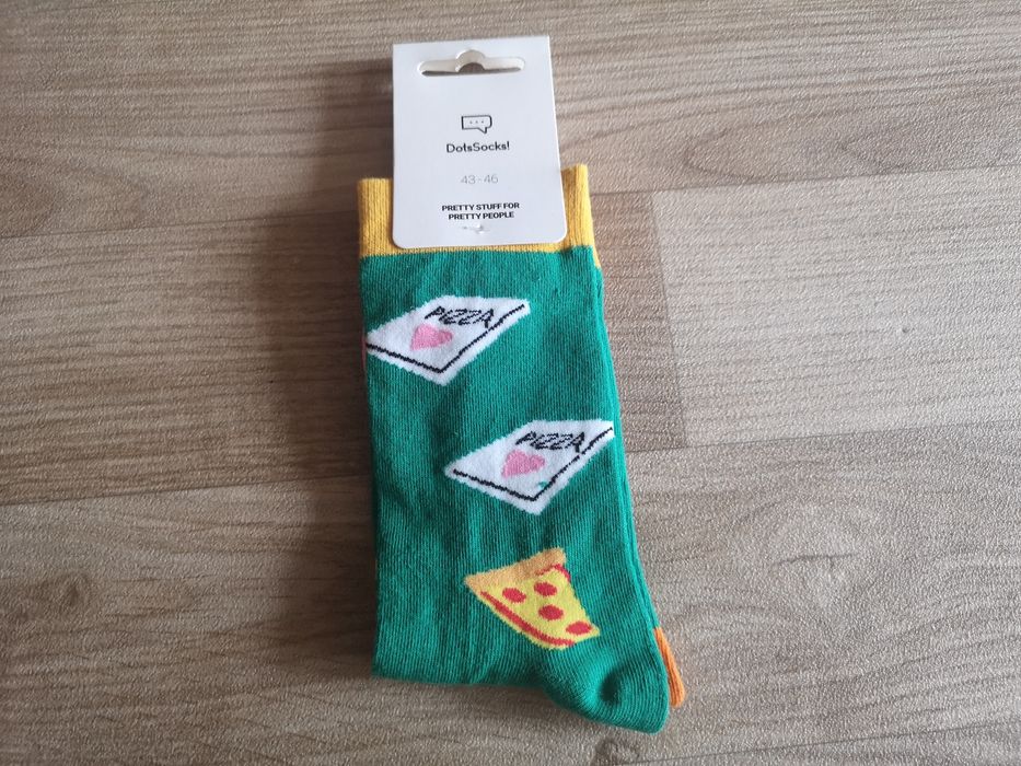 Skarpety wysokie Dots Socks 43-46 Pizza Time | Skarpetki | Happy Socks