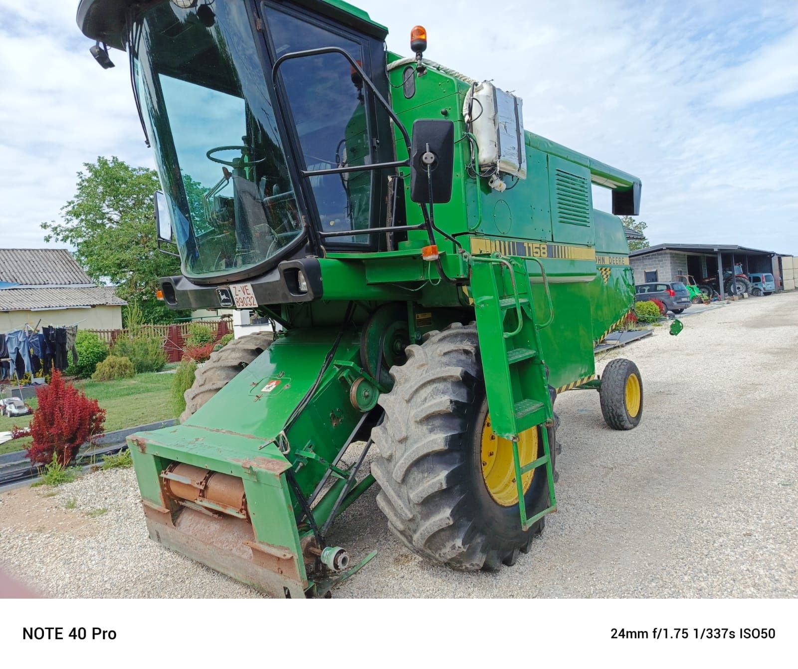 John deere 1158 hedern4.2m gruby ślimak 6 cylindrów 1166 Import 1065