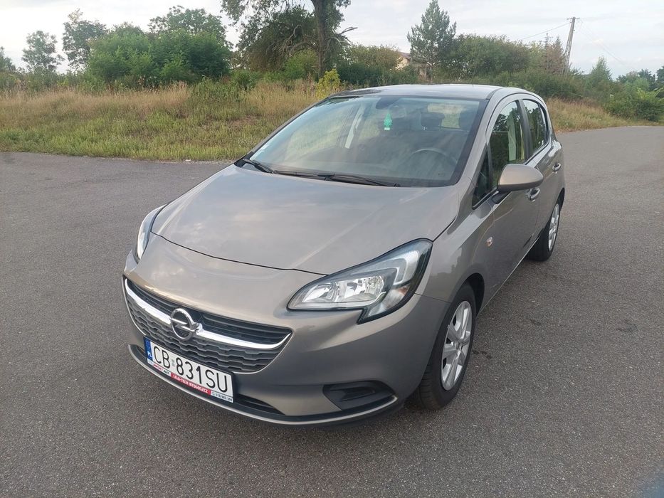 Opel Corsa E 1.4 benzyna niski przebieg 72 tys km LEDY zarejestrowany 5 drzwi