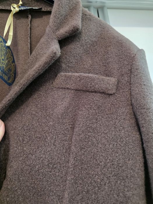 Nowa czekoladowa marynarka oversize miś luźna