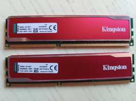 DDR3  Kingston,  оперативная пам'ять для компьютера, 2x2 GB.