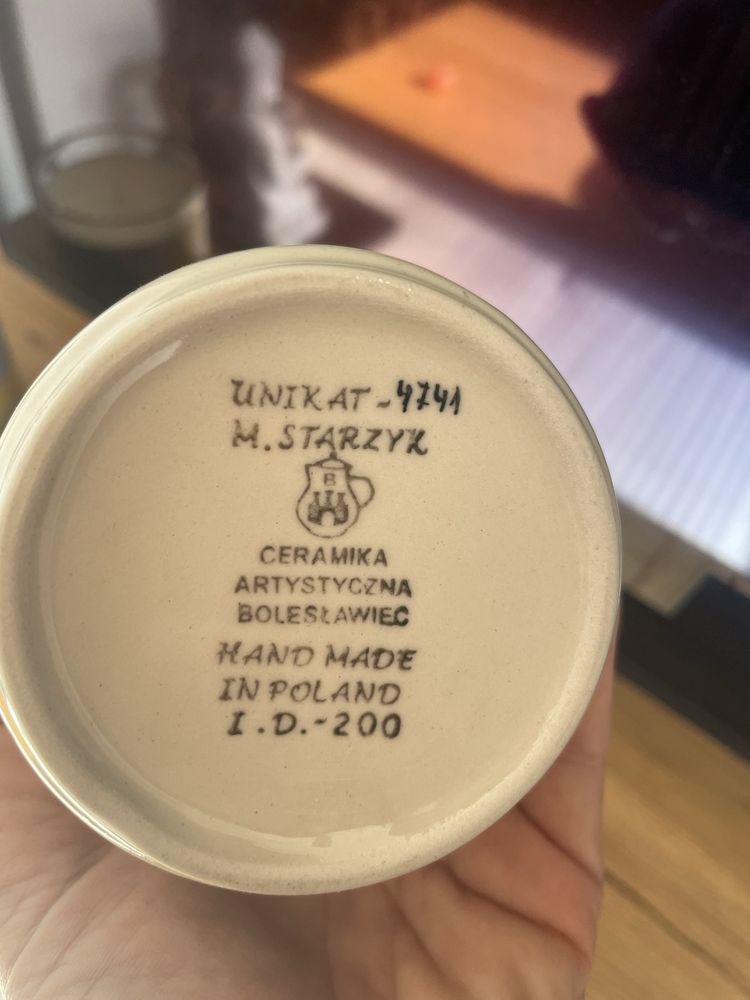Wazonik Bolesławiec unikat