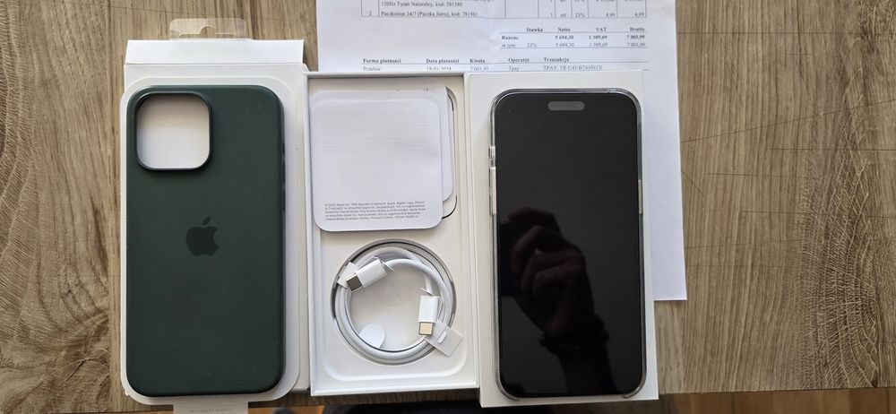 iPhone 15 Pro Max 256GB Tytan Naturalny Stan Idealny