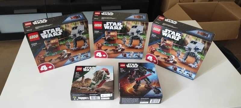 Conjunto de 5 Sets LEGO Star Wars Novos
