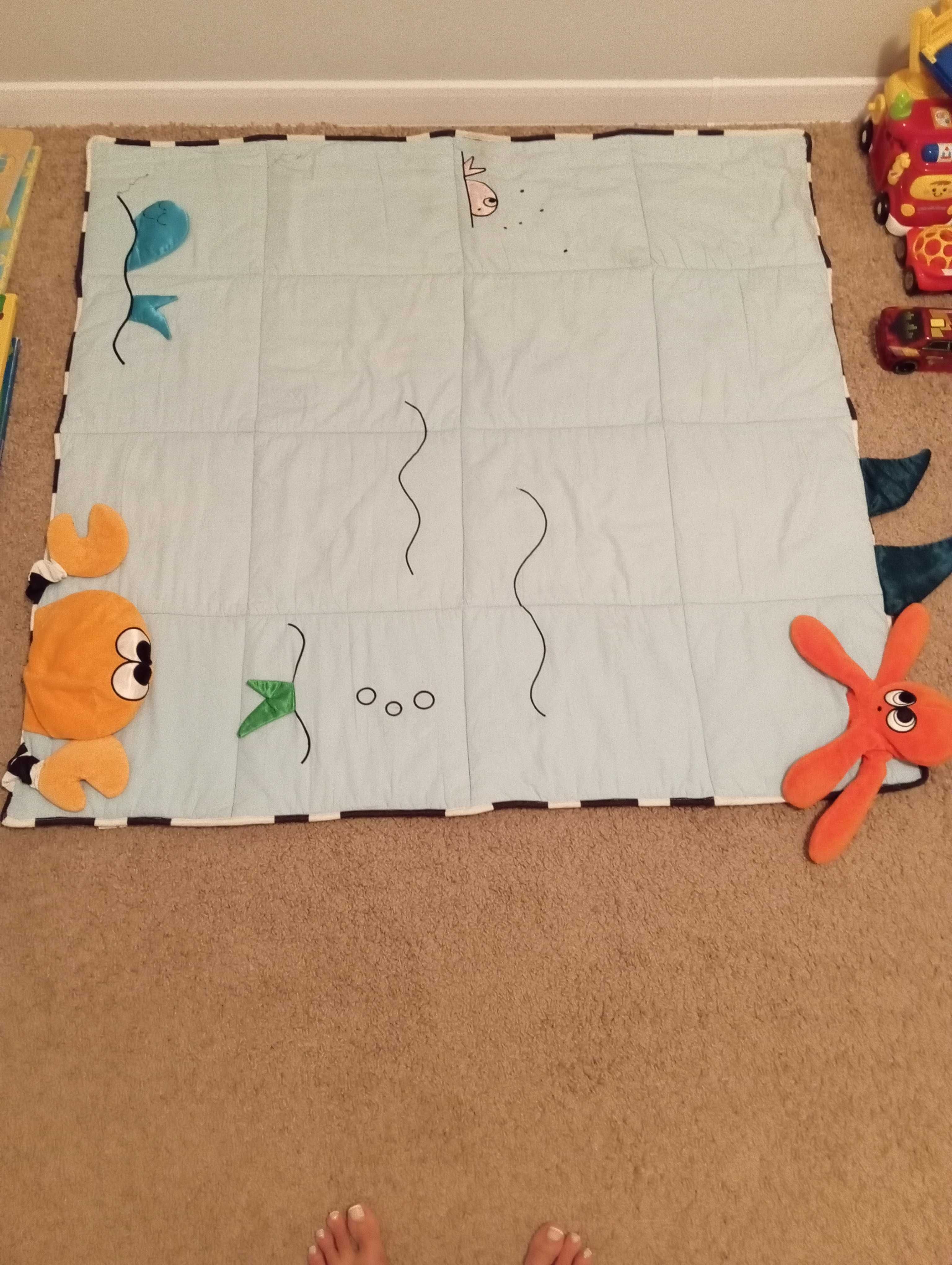Mata niemowlęca IKEA KLAPPA Mata do zabawy 114x114 cm