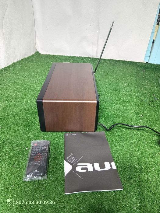 Wieża mikrowieża tuner FM USB BT Orzech stereo Auna Harvard pilot

Cen