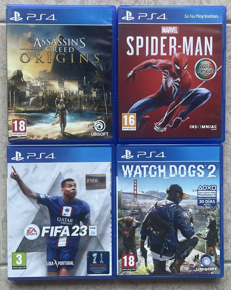 PS4 Slim (1 TB) + 2 comandos + 4 Jogos
