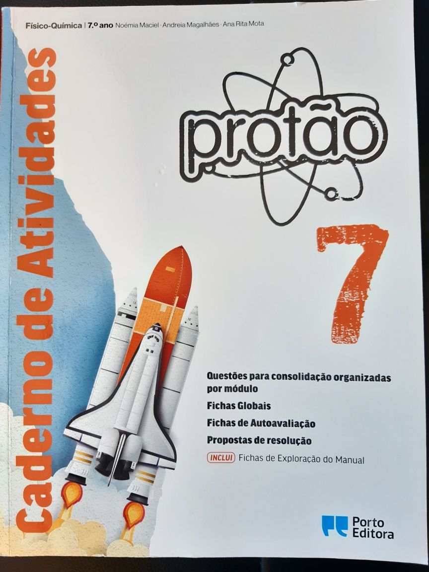 Físico-química "Protão" caderno atividades 7 ano