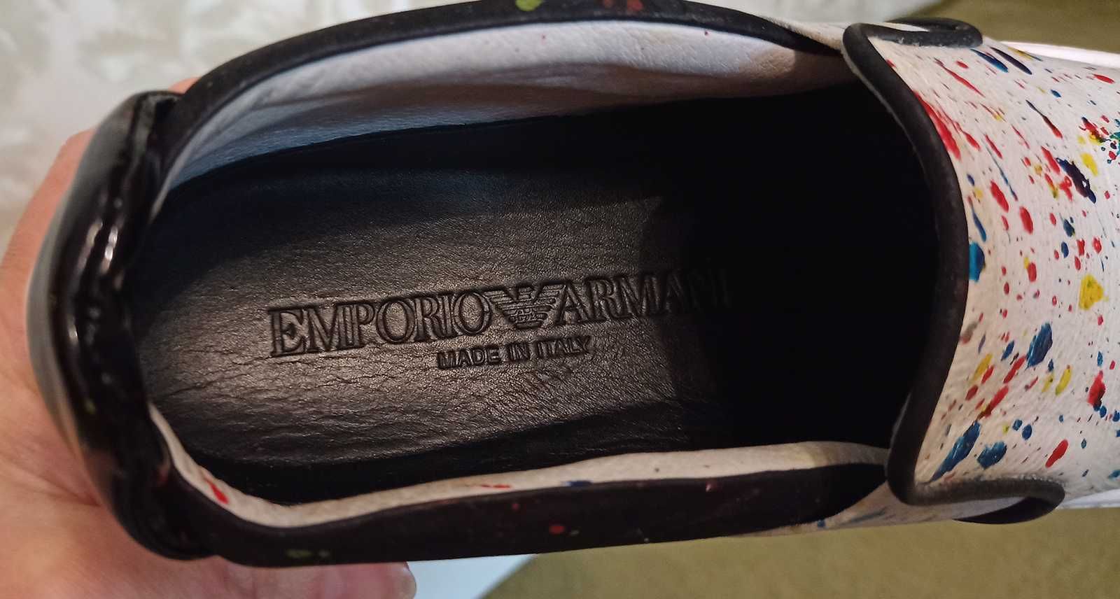 Сліпони Emporio Armani шкіряні, оригінал (37/38 розмір)