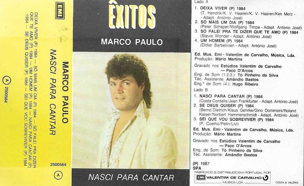Marco Paulo - - - - - Êxitos - - - - - K7