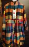 Płaszcz narzutka Wendy Trendy w kratę s-xxl