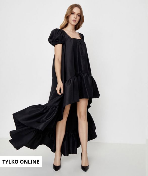 Sukienka z tafty asymetryczna Icon XS bizuu muzyk valentino