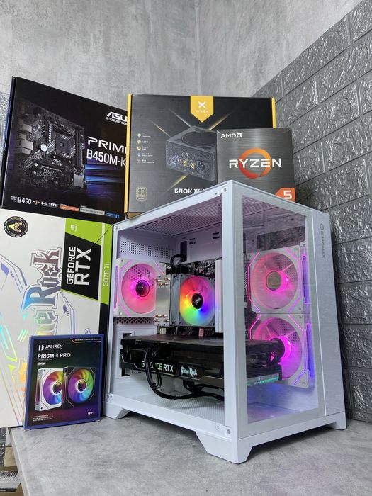 Ігровий ПК,Компьютер(Ryzen 5 5600,DDR4 32GB,RTX 3070 TI,M2 512GB)