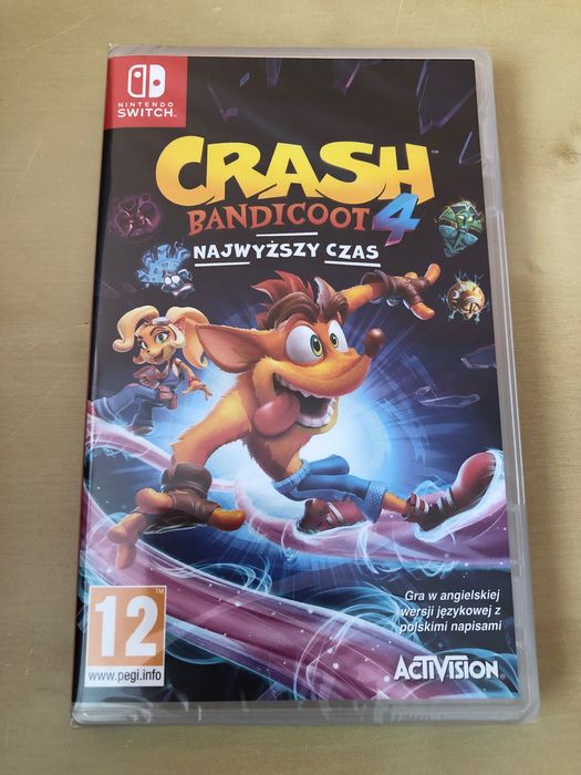 Nowa gra Crash Bandicoot 4 Najwyższy Czas Nintendo Switch PL folia