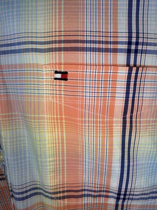 TOMMY HILFIGER Koszula Męska L/G Oryginalna Bawełna 100%