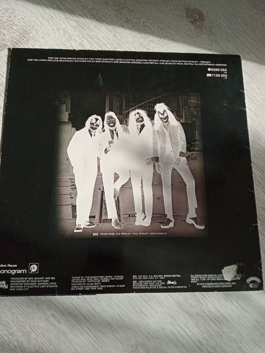 Płyta winylowa Kiss 1975 r.