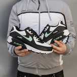 Кросівки Nike Air Max 90 Black/White/Fistachio premium