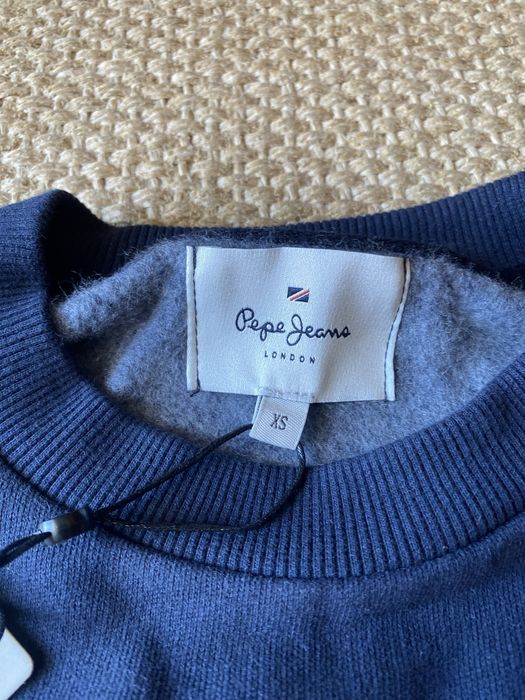 Sweat Pepe Jeans azul escuro novo com etiqueta