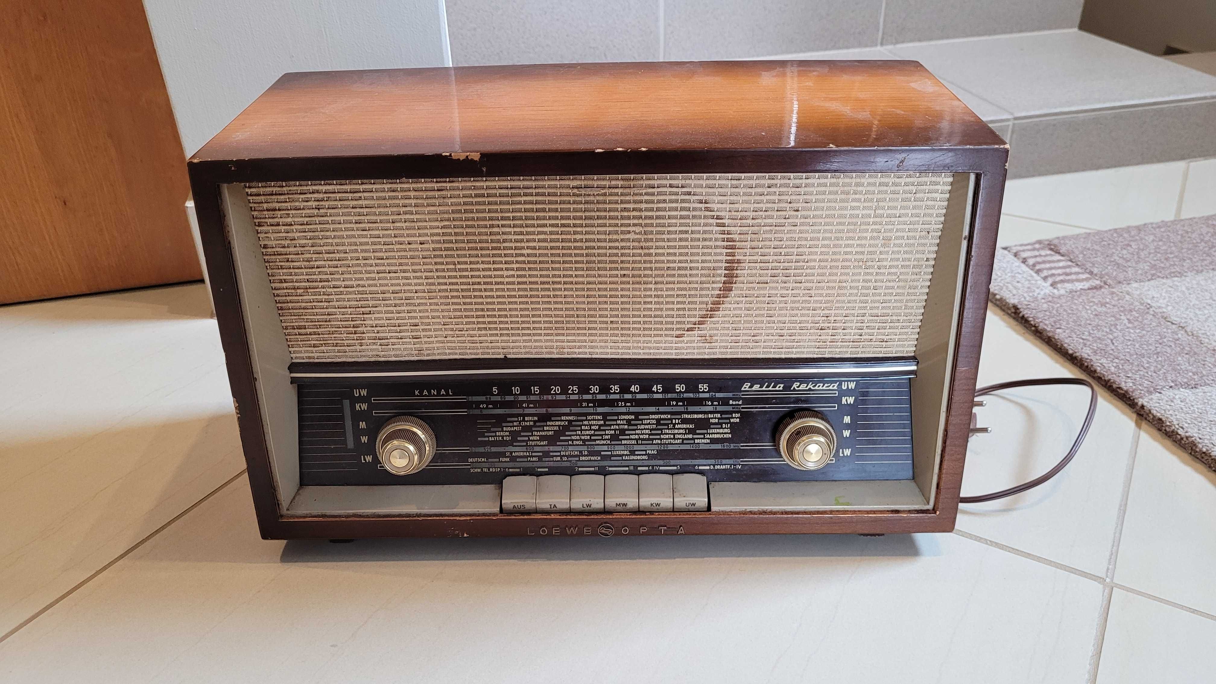 Radio lampowe LOWE OPTA miniaturka vintage antyk