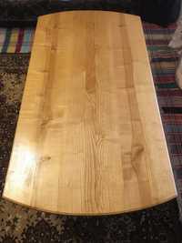 Стіл з масиву ясеня / 150х79х79 см / стол из натурального дерева