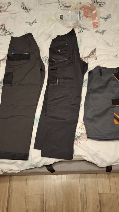 Spodnie robocze dwie pary + spodenki gratis