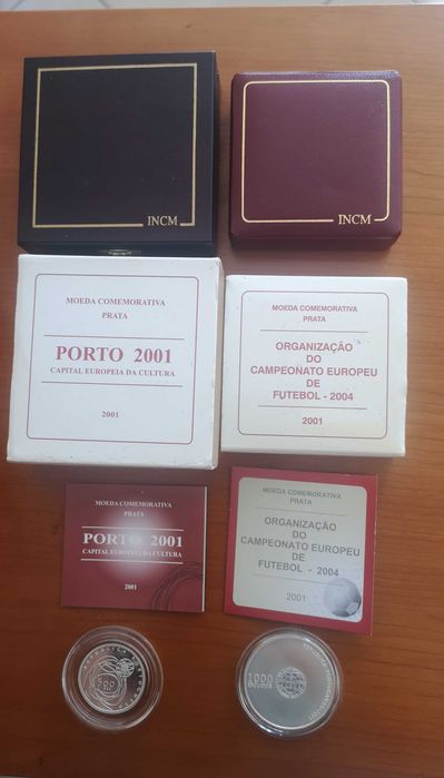 moedas prata proof 500 e 1000 escudos 2001 (#2)