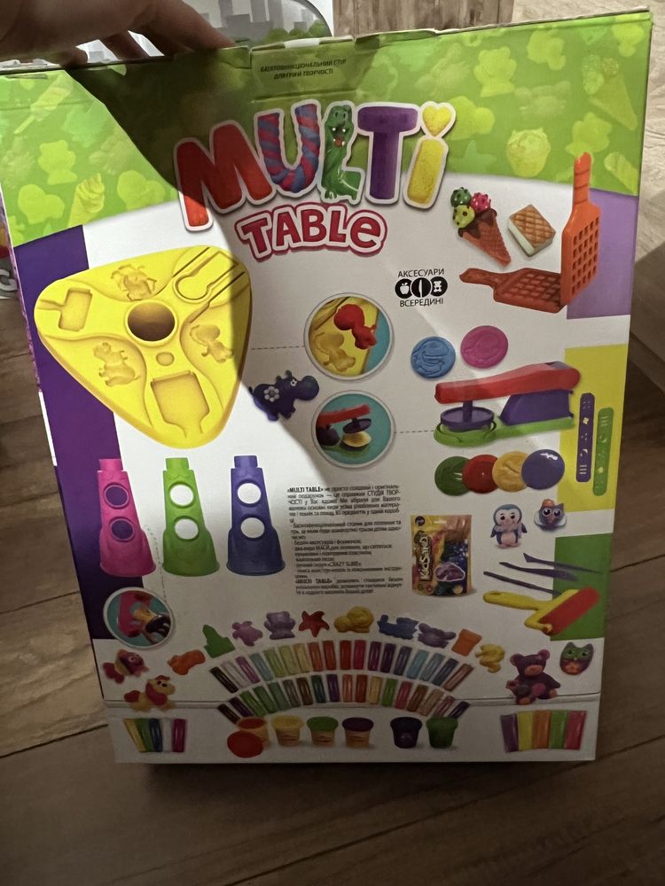Столик для игры с тестом и кинетическим песком Danko toys Multi Table