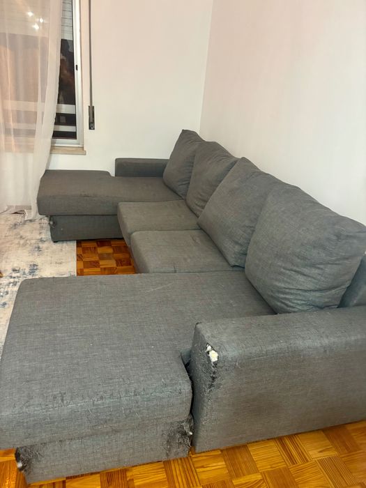 Sofá c/ dois chaise longue