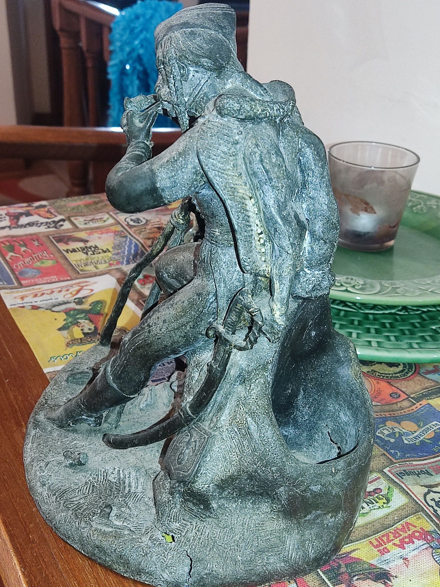Estatueta de soldado napoleónico (peça única. sec. XIX))