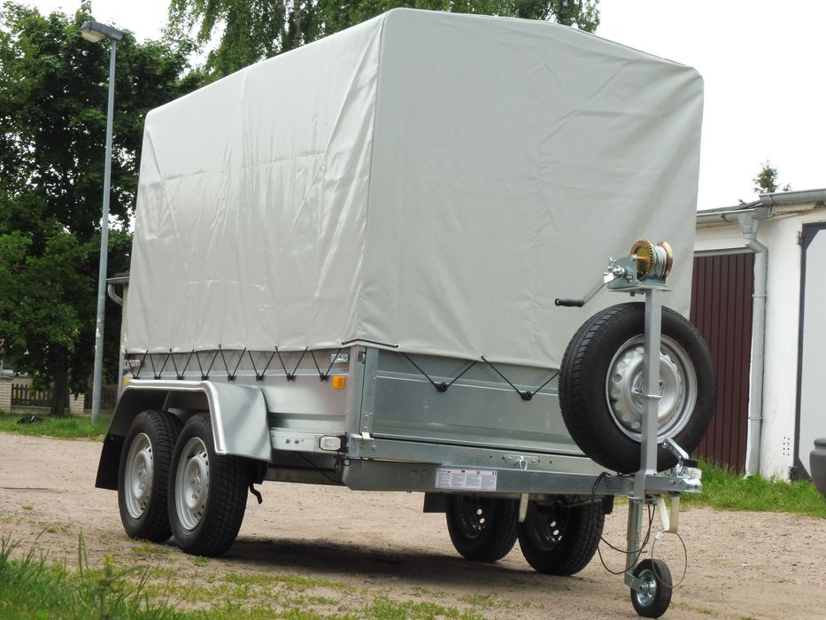 Przyczepka Samochodowa Niewiadów Lekka750kg wciągarka wywrot platforma