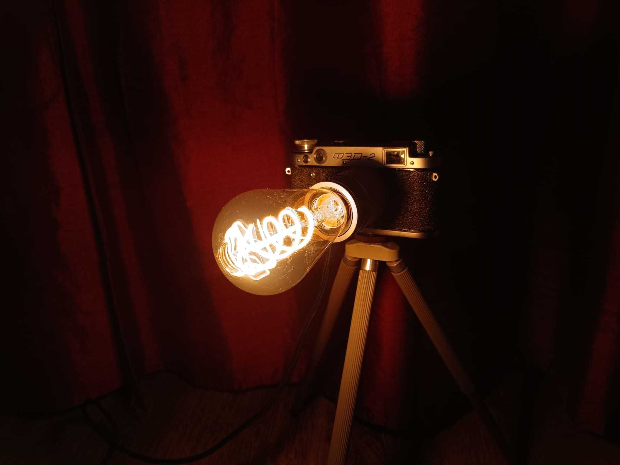 Lampa z aparatu - lampa loft - retro PRL