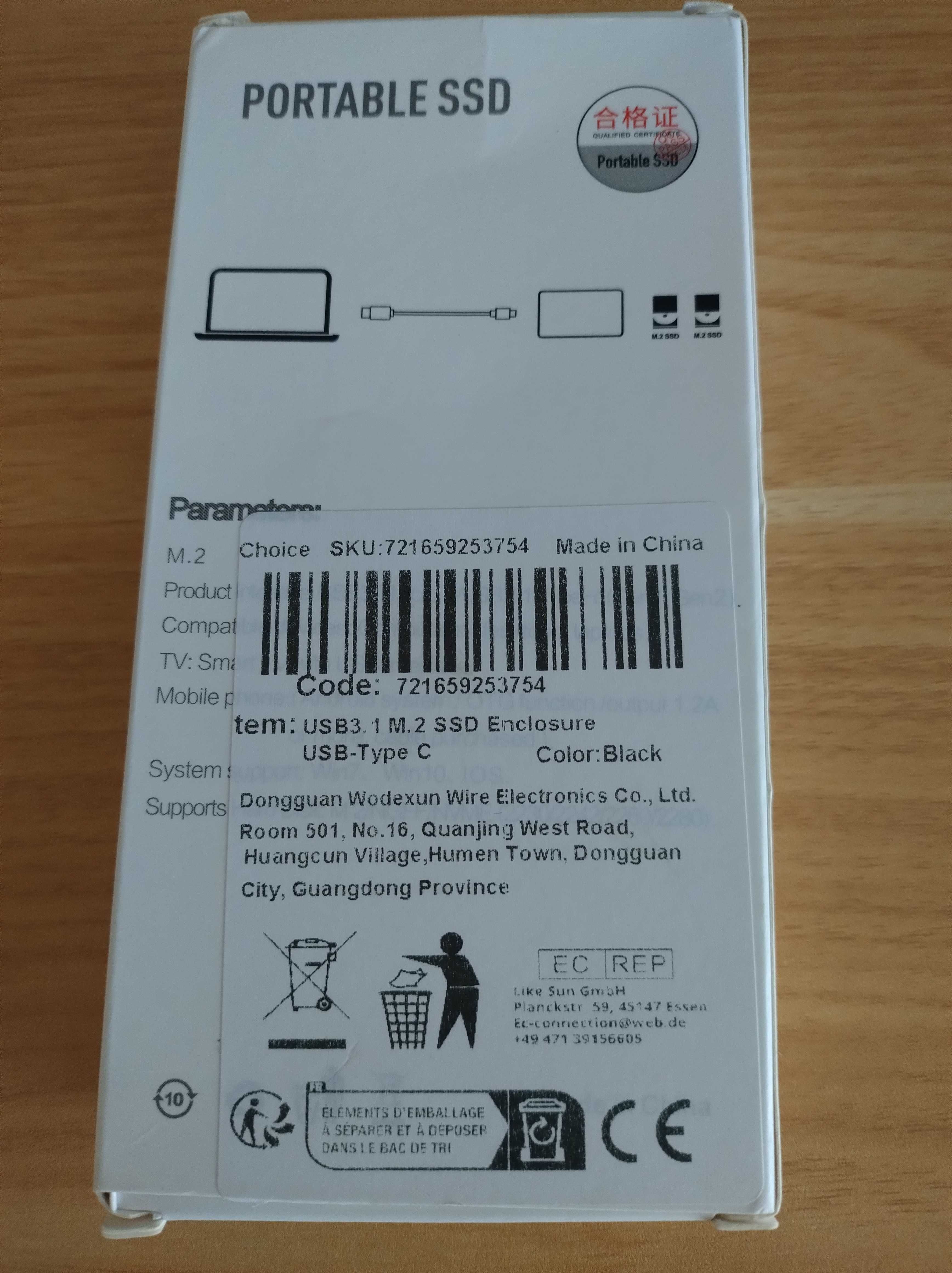 Dysk zewnętrzny SSD SSD SHL-R320 Obudowa aluminiowa