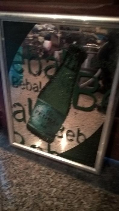 Quadro espelhado vintage das "Pedras Salgadas"