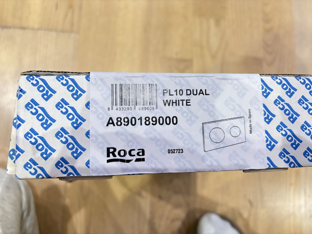 Roca dual white PL10 przycisk spłuczka