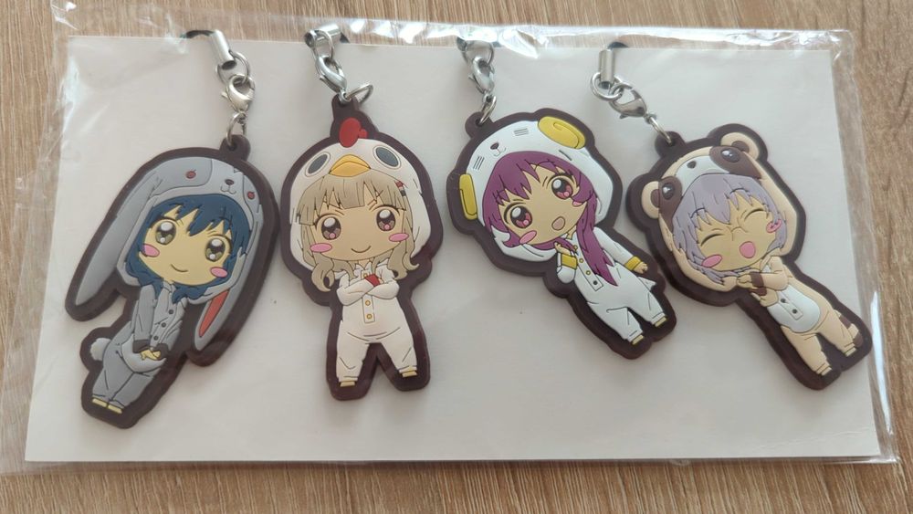 Yuru Yuri rubber straps (Piżamowe, 4 sztuki)