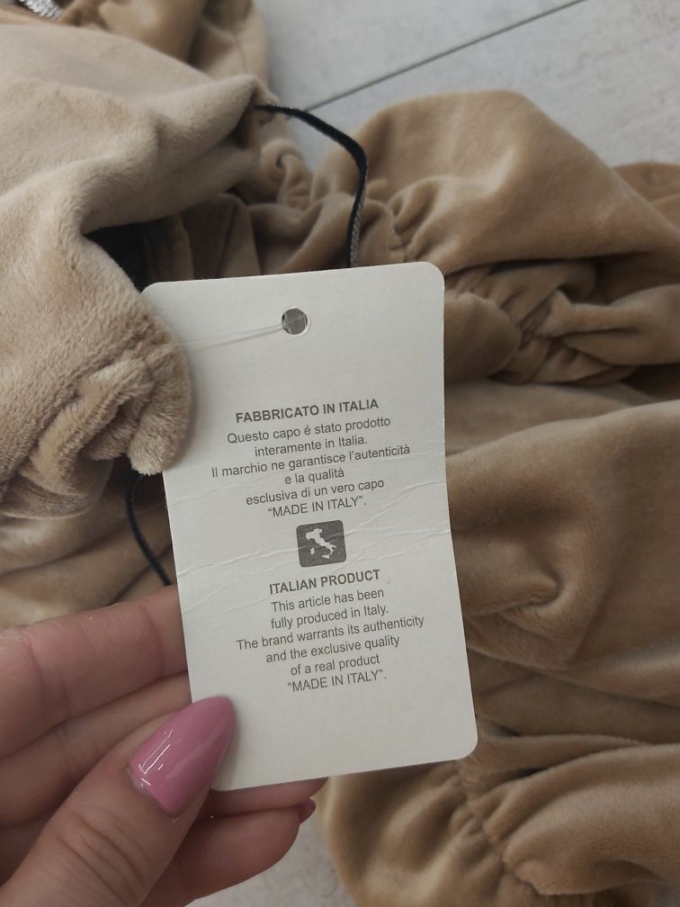 Nowa sukienka welurowa karmel XS/S