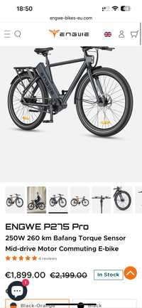 Engwe P275 PRO - bicicleta ELETRICA como NOVA!!!