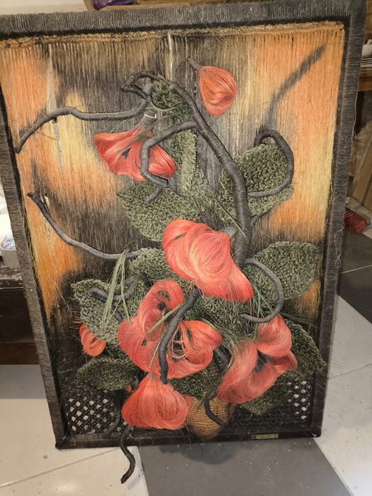 Obraz sizal kwiaty cepelia
